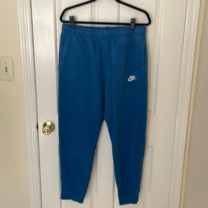 Nike Sportswear Club Fleece Tapered Joggers Dark Marina blue Size L EUC